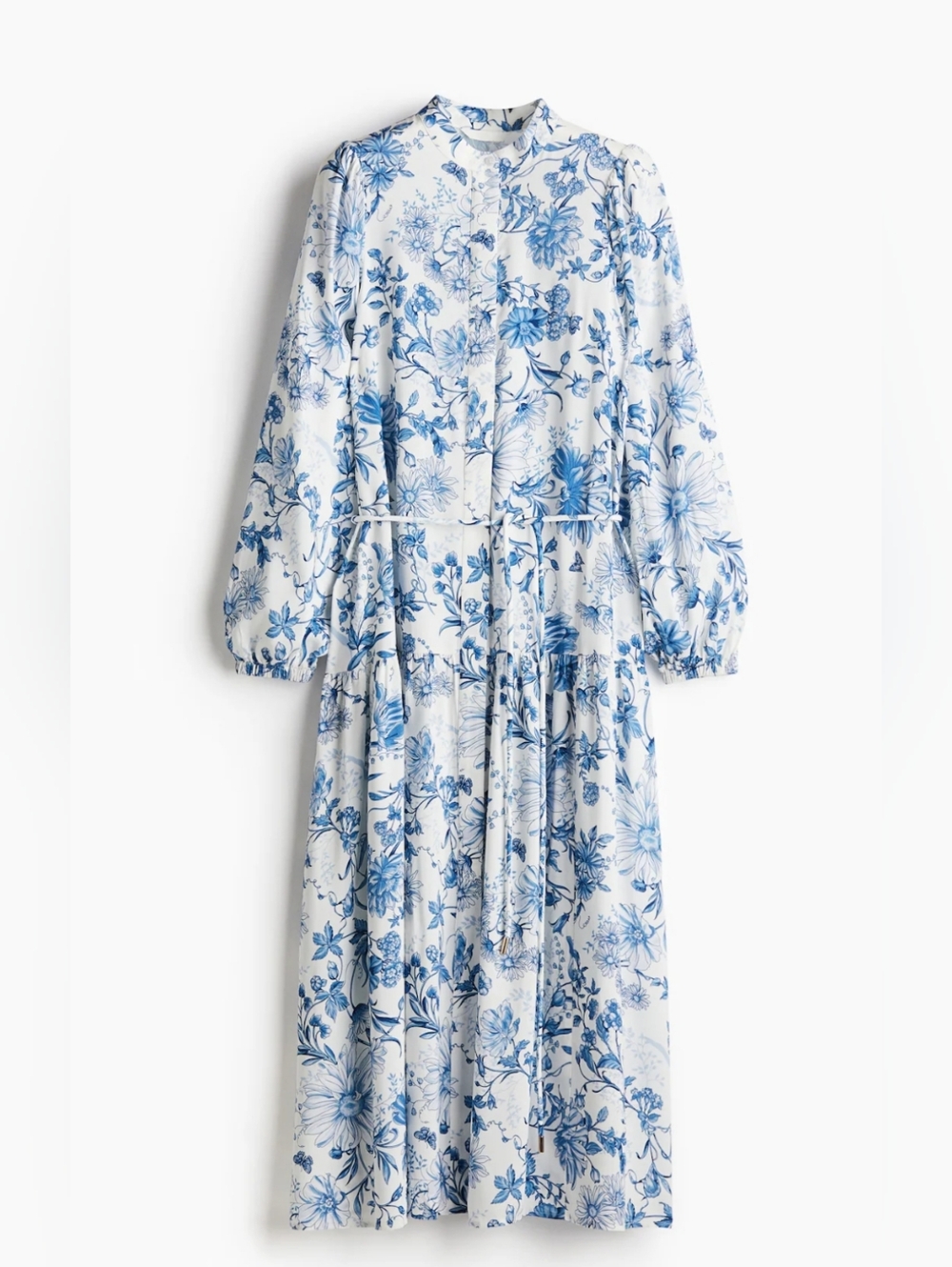H&M Blue & White Floral Maxi Dress